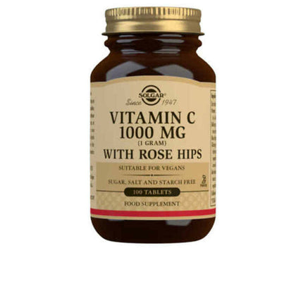 Solgar Rozenbottels + Vitamine C Solgar Rose Hips C (100 Uds)