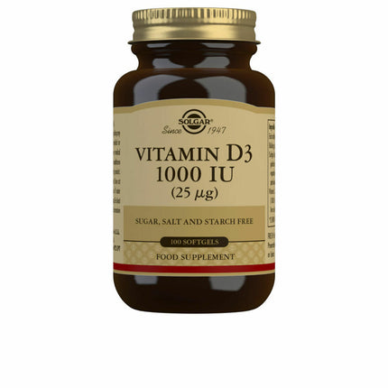 Solgar Vitamine D3 (Visleverolie En Cholecalciferol Solgar 1000 Iu (100 Capsules)