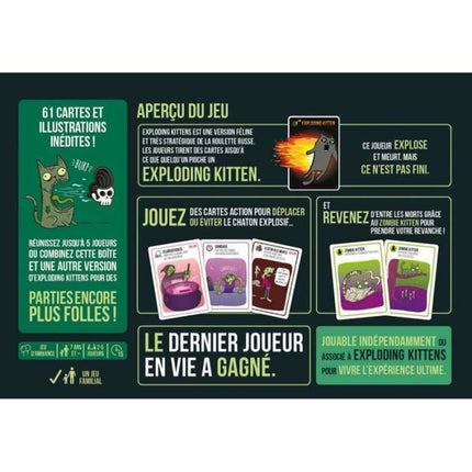 Asmodee Bordspel Asmodee Zombie Kittens