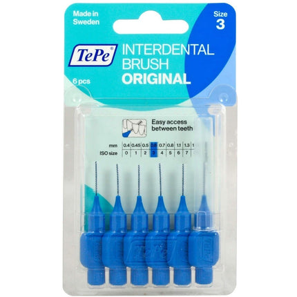 Tepe Interdentale Borstels Tepe Blauw 0,6 Mm 6 Stuks