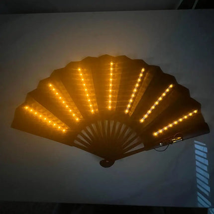 Glow Opvouwbare LED Fan – Danslicht voor Festivals, Feesten & Shows