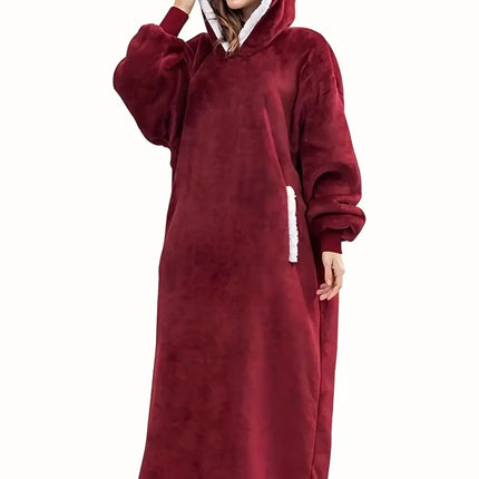 Flanellen Deken met Mouwen voor in de Koude dagen