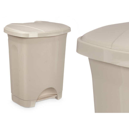 Bigbuy Home Pedaalemmer Beige Plastic 10 L (8 Stuks)