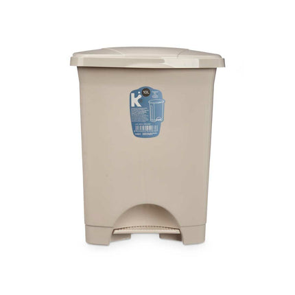 Bigbuy Home Pedaalemmer Beige Plastic 10 L (8 Stuks)