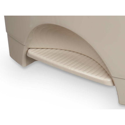 Bigbuy Home Pedaalemmer Beige Plastic 30 L (4 Stuks)