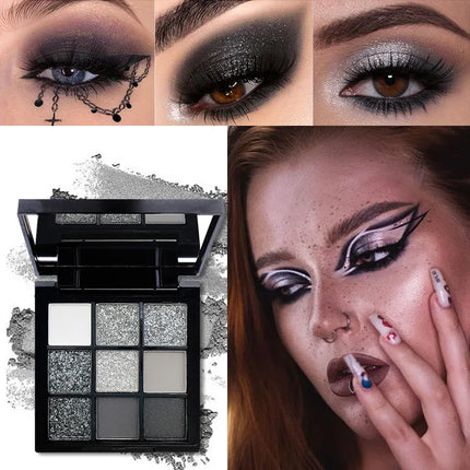 Ster Rood Oogschaduwpalet – Paars Glitter, Parelmoer & Matte Oogschaduw | Langdurige Make-up voor Dames