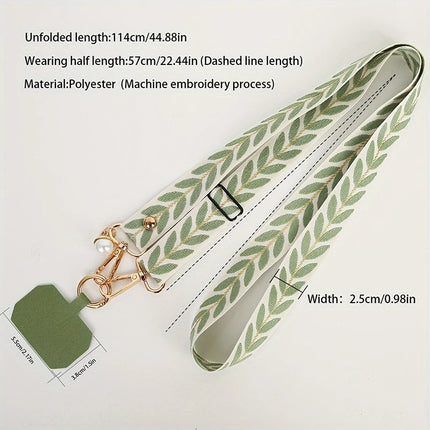 Universele verstelbare mobiele telefoon lanyard voor dames hanger hangend anti-verlies touw