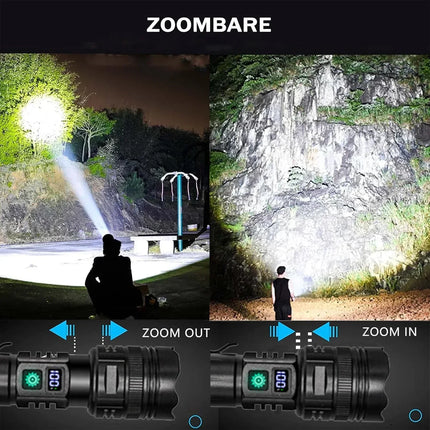 GT10 Oplaadbare Zaklamp – Superheldere Tactische LED Zaklamp | Ultra Power, Lange Afstand &amp; Draagbare Outdoor Lantaarn2025-10-15 04:43:09