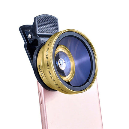 2-in-1 Universele Telefoonlens Clip 37mm – Groothoek & Macro Lens – Smartphone Camera Lens voor iPhone & Android