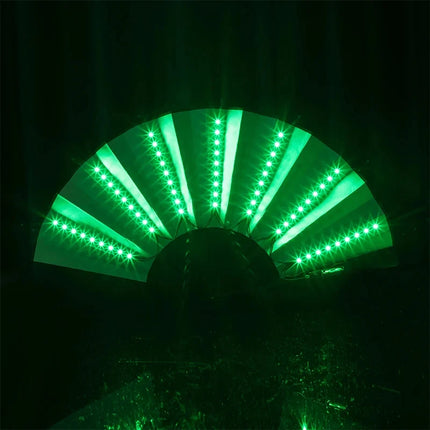 Glow Opvouwbare LED Fan – Danslicht voor Festivals, Feesten & Shows