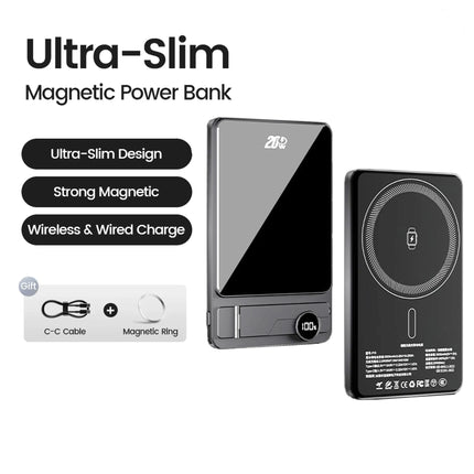 MagSafe Powerbank 10000mAh – Ultra Slim Draadloze Magnetische Power Bank 20W Snelladen voor iPhone/ Samsung