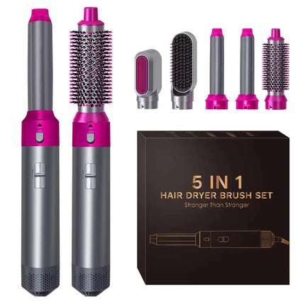 Föhn 5-in-1 föhnborstel, ionische haardroger styler, multifunctionele föhn met krulborstel