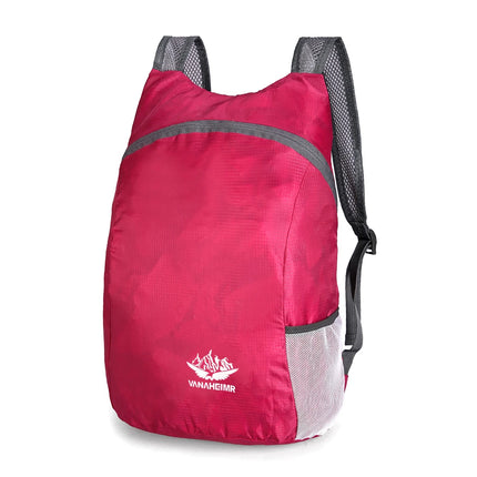 Lichtgewicht Opvouwbare Rugzak – Waterdichte Outdoor Reistas | Sport- lamp; Wandelrugzak voor Reizen, Kamperen en Dagtochten